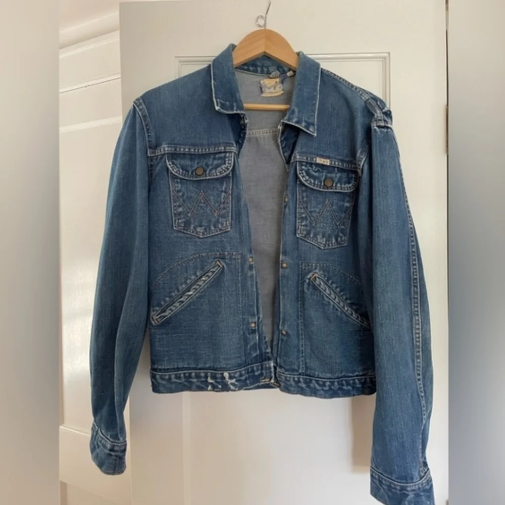 NWOT ANTHROPOLOGIE WRANGLER Modern Women's Heritage Venus Zip Denim Jacket Small